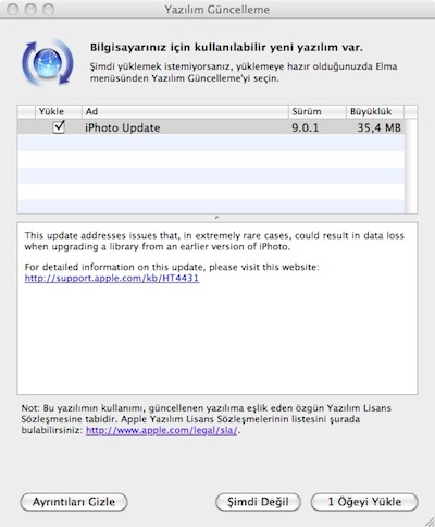Apple iphoto 9.0.1 güncelleme update - Elma Dergisi