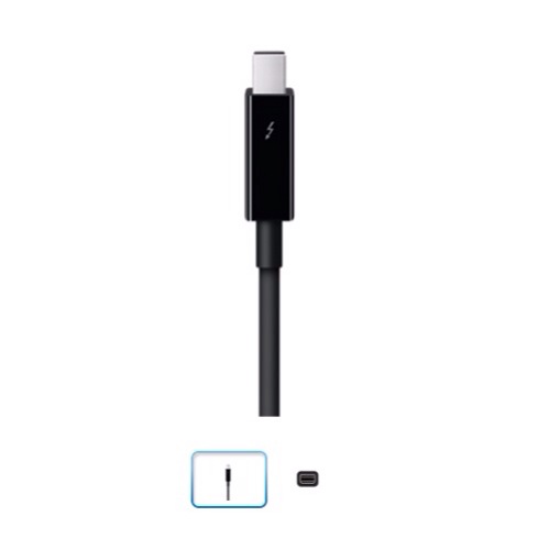 Siyah Thunderbolt Kablo Apple Store’da Satışta
