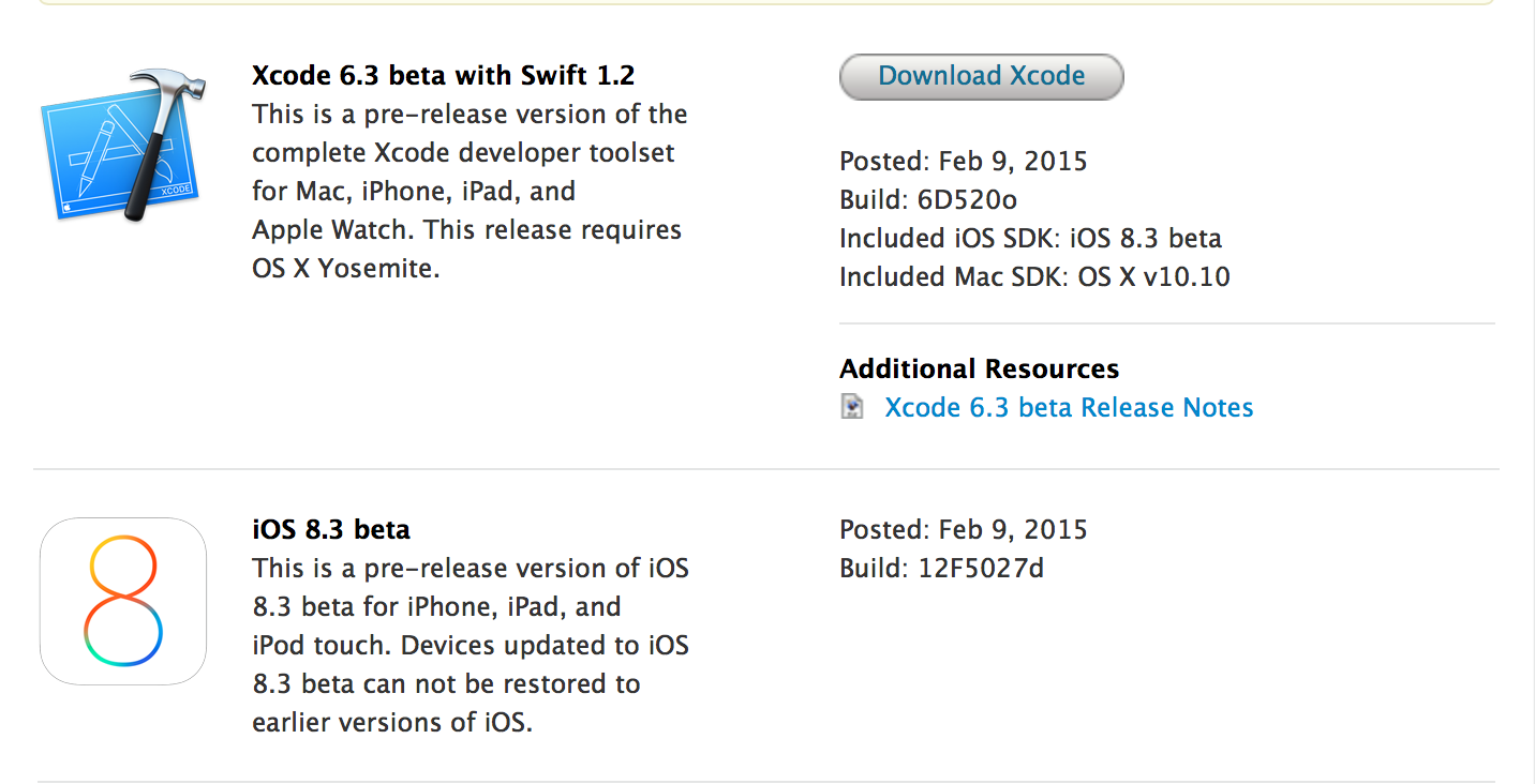 iOS 8.3 Beta Sürümü Geliştiriciler İçin Yayınlandı [GÜNCELLENDİ]