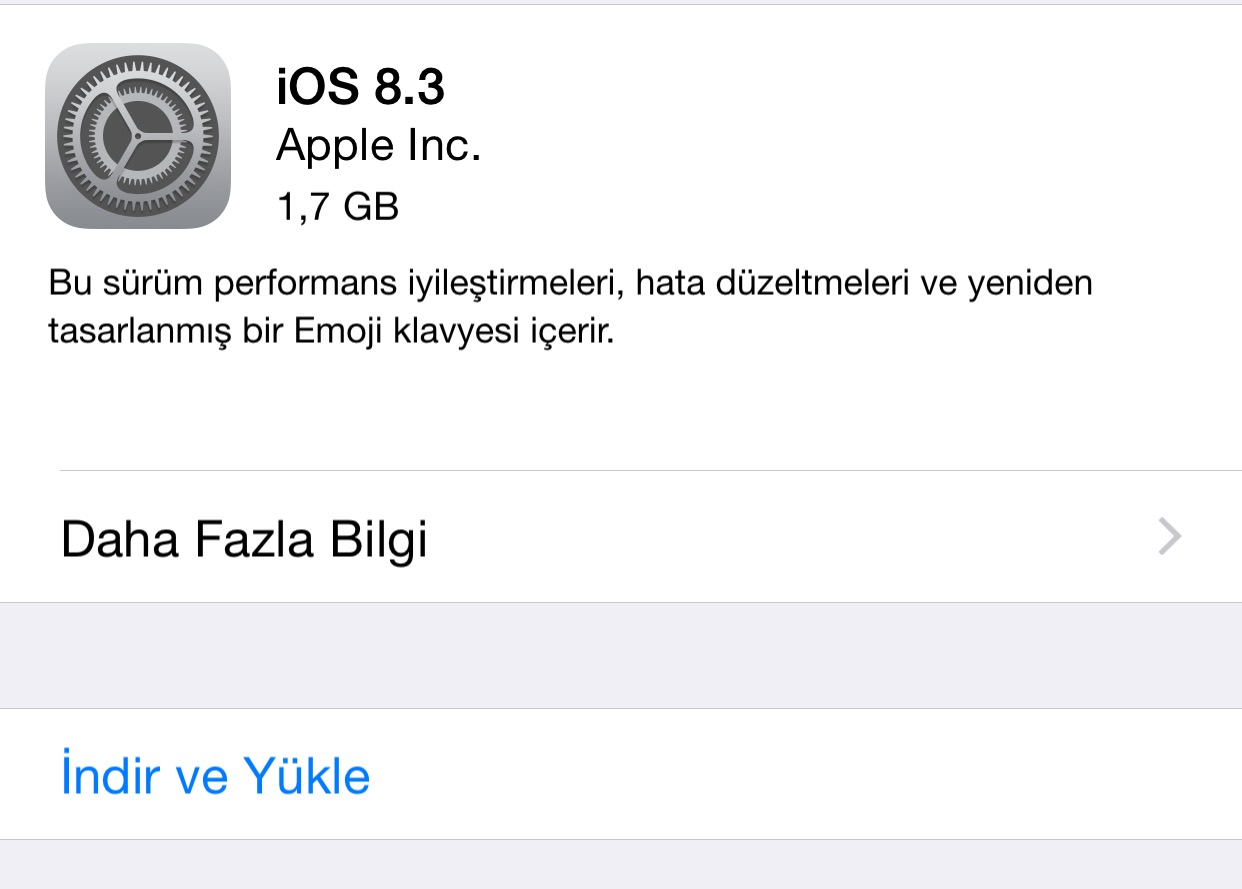 iOS 8.3 Yayınlandı