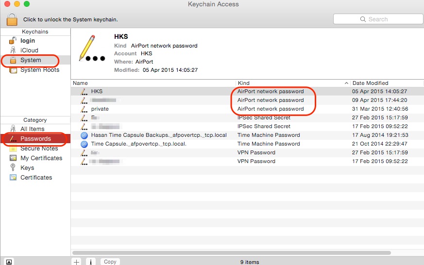 OS X’de Kayıtlı Kablosuz Ağ (Wi-Fi) Parolalarını Görmek