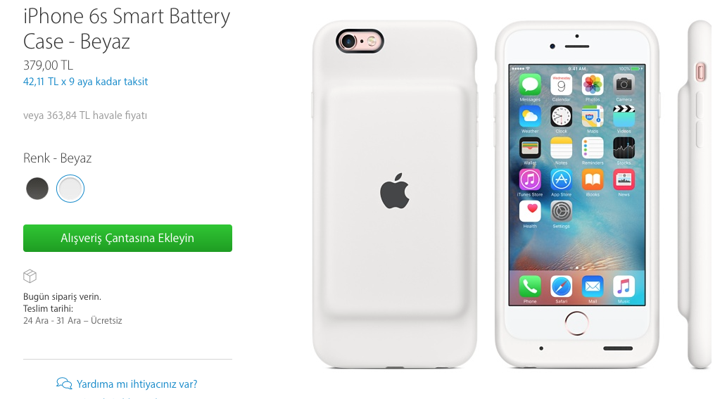 Apple Sessizce Smart Battery Case Ürününü Satışa Sundu