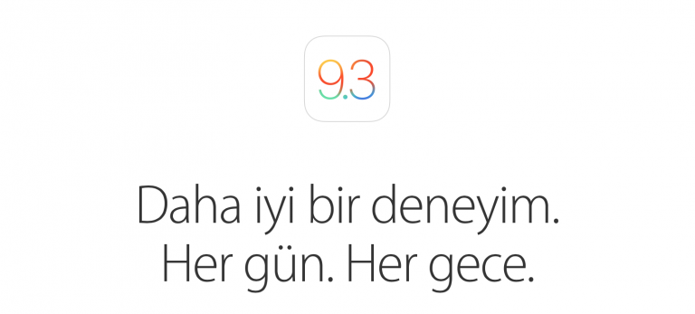 iOS 9.3 Yayınlandı