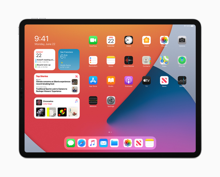 iPadOS 14, iPad için özel olarak tasarlanan yeni özellikler sunuyor