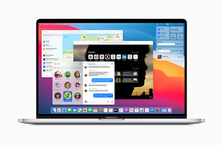 Apple, göz alıcı yeni bir tasarıma sahip macOS Big Sur sürümünü tanıttı